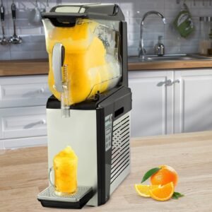 Vevor Slushy Machine 2.6 Gallon 1 Tank 600W Stainless Steel with Auto Clean for Commercial Use New